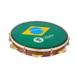 Ficha técnica e caractérísticas do produto Pandeiro Timbra 10 Formica Aro Dourado Bandeira Do Brasil