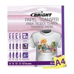 Ficha técnica e caractérísticas do produto Papel Transfer para Camisetas A4 Tecidos Claros Bright 50Fls