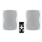 Par de caixas acústicas Branca Ativa + Passiva com Bluetooth de 6 polegadas e 120W RMS | Frahm | KIT PS PLUS BT 6