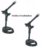 Ficha técnica e caractérísticas do produto Par De Pedestal Girafa De Mesa Para Microfone Torelli Hpm56