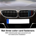 Ficha técnica e caractérísticas do produto 3Pcs Car Front Grille Guarnição De Plástico Tiras Cover Decor Para BMW 5 Series 2014-2017