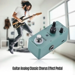 Ficha técnica e caractérísticas do produto Pedal de efeito de coro analógico clássico de guitarra True Bypass Full Metal Shell