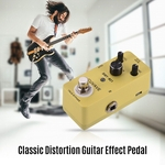 Ficha técnica e caractérísticas do produto Pedal de efeito de guitarra de distorção clássico True Bypass Full Metal Shell
