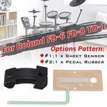 Ficha técnica e caractérísticas do produto Pedal de membrana do circuito do sensor do atuador da folha Substituir para Roland FD-8 TD-1!!
