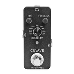 Ficha técnica e caractérísticas do produto Pedal digital delay 9 tipos - CUVAVE true bypass - guitarra