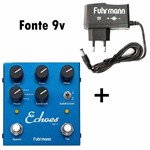 Ficha técnica e caractérísticas do produto Pedal Echoes Tap Delay Fuhrmann Guitarra Violão + Fonte 9v