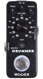 Ficha técnica e caractérísticas do produto Pedal Mooer Drum Machine Mdm1 Micro Drummer Guitarra