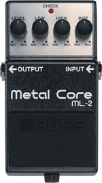 Ficha técnica e caractérísticas do produto Pedal para Guitarra Boss ML-2 - Metal Core