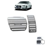 Ficha técnica e caractérísticas do produto Pedaleira Audi A3 Automático 2014 Até 2019 Aço Inox - Jr