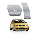 Ficha técnica e caractérísticas do produto Pedaleira Audi A3 4 Portas Automatico 1996 Até 2006 Aço Inox - 3r Acessórios