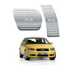 Ficha técnica e caractérísticas do produto Pedaleira Audi A3 Automatico 1996 Até 2006 Aço Inox