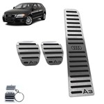 Ficha técnica e caractérísticas do produto Pedaleira Audi A3 Manual 2007 Até 2013 Aço Inox Preto - Jr