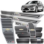 Ficha técnica e caractérísticas do produto Pedaleira Auto Descanso Soleira Preto Vectra Gt-X 2008 2011 - Jr