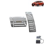 Ficha técnica e caractérísticas do produto Pedaleira Automático Chevrolet Onix Turbo 2020 Prata - Jr