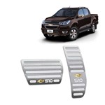 Ficha técnica e caractérísticas do produto Pedaleira Automático Chevrolet S10 2012 Até 2016 Aço Inox - Jr
