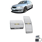 Ficha técnica e caractérísticas do produto Pedaleira Automático Chevrolet Vectra 1996 Até 2005 Aço Inox - Jr
