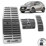Ficha técnica e caractérísticas do produto Pedaleira Automático Descanso Hyundai HB20 1 Million Preto - Jr