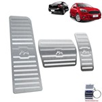 Ficha técnica e caractérísticas do produto Pedaleira Automático + Descanso Inox Ford Ka 2014/2020 Prata - Jr