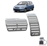 Ficha técnica e caractérísticas do produto Pedaleira Automático Honda Fit 2003 a 2008 Prata - Jr