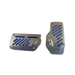 Ficha técnica e caractérísticas do produto Pedaleira Azul Esportiva para Carro Automático Alumínio PD-1
