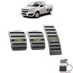 Ficha técnica e caractérísticas do produto Pedaleira Chevrolet Montana 2011 Até 2020 Preto Aço Inox - Jr