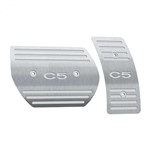 Ficha técnica e caractérísticas do produto Pedaleira Citroen C5 Automatico Todos os Modelos Aço Inox - Three Parts