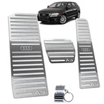 Ficha técnica e caractérísticas do produto Pedaleira + Descanso Audi A3 Automatico 2007 2013 Aço Inox - Jr