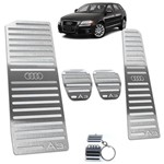Ficha técnica e caractérísticas do produto Pedaleira + Descanso Audi A3 Manual 2007 Até 2013 Aço Inox - Jr