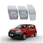 Ficha técnica e caractérísticas do produto Pedaleira Fiat Uno Manual 2010 Até 2014 Aço Inox - 3r Acessórios