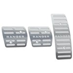 Ficha técnica e caractérísticas do produto Pedaleira Ford Ranger Manual 2013 Até 2019 Aço Inox - 3r Acessórios
