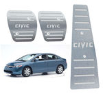Ficha técnica e caractérísticas do produto Pedaleira Honda Civic Manual 2007 Até 2011 Aço Inox