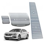 Ficha técnica e caractérísticas do produto Pedaleira Hyundai Sonata Automatico Todos os Modelos Inox - 3r Acessórios