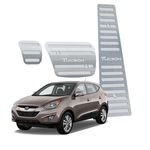 Ficha técnica e caractérísticas do produto Pedaleira Hyundai Tucson Automatico 2017 Até 2019 Aço Inox