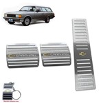 Ficha técnica e caractérísticas do produto Pedaleira Manual Chevrolet Caravan 1985 a 1991 Prata - Jr