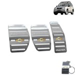 Ficha técnica e caractérísticas do produto Pedaleira Manual Chevrolet Tracker 2001 Até 2009 Aço Inox - Jr