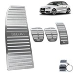 Ficha técnica e caractérísticas do produto Pedaleira Manual e Descanso Audi A1 2011 a 2018 Prata - Jr
