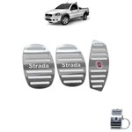 Pedaleira Manual Fiat Strada 2000 a 2008 Aço Inox - Jr