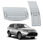 Ficha técnica e caractérísticas do produto Pedaleira Mitsubishi Outlander Automático 2017 Até 2019 Aço Inox - Three Parts