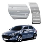 Ficha técnica e caractérísticas do produto Pedaleira Peugeot 307 Automatico 2001 Até 2012 Aço Inox - 3r Acessórios