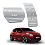 Ficha técnica e caractérísticas do produto Pedaleira Peugeot 208 Automatico 2013 Até 2019 Aço Inox - 3r Acessórios