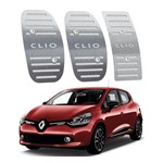 Ficha técnica e caractérísticas do produto Pedaleira Renault Clio Manual 2013 Até 2019 Aço Inox - 3r Acessórios