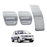 Ficha técnica e caractérísticas do produto Pedaleira Renault Logan Manual 2007 Até 2010 Aço Inox - 3r Acessórios