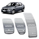 Ficha técnica e caractérísticas do produto Pedaleira Renault Logan Manual 2011 Até 2013 Aço Inox - 3r Acessórios
