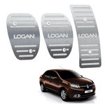 Ficha técnica e caractérísticas do produto Pedaleira Renault Logan Manual 2014 Até 2019 Aço Inox