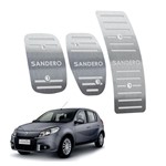 Ficha técnica e caractérísticas do produto Pedaleira Renault Sandero Manual 2012 Até 2014 Aço Inox - 3r Acessórios