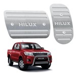 Ficha técnica e caractérísticas do produto Pedaleira Toyota Hilux Automático 2016 Até 2019 Aço Inox - 3r Acessórios