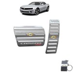 Ficha técnica e caractérísticas do produto Pedaleiras Automático em Aço Inox Chevrolet Camaro Ss - Jr