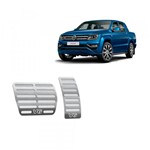 Ficha técnica e caractérísticas do produto Pedaleiras Automático Volkswagen Amarok V6 2010/2019 Prata - Jr