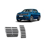 Ficha técnica e caractérísticas do produto Pedaleiras Automático Volkswagen Amarok V6 2010/2019 Preto - Jr