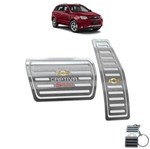 Ficha técnica e caractérísticas do produto Pedaleiras em Aço Inox Chevrolet Captiva Sport Prata - Jr